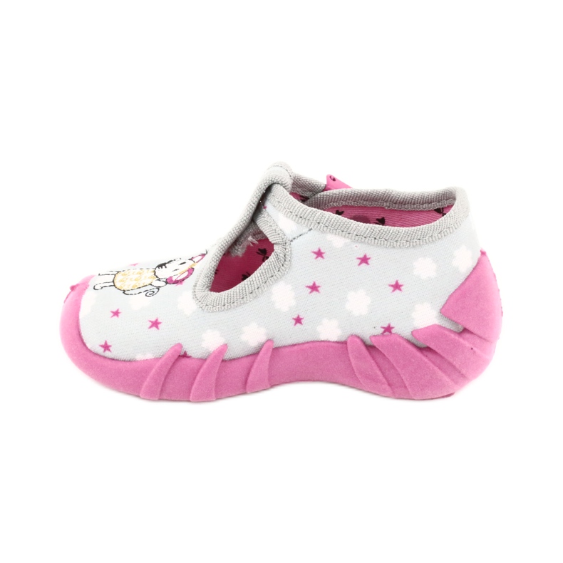 Befado Kinderschuhe 110P382 rosa grau 1