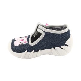 Befado Kinderschuhe 110P378 marineblau rosa grau mehrfarbig 1
