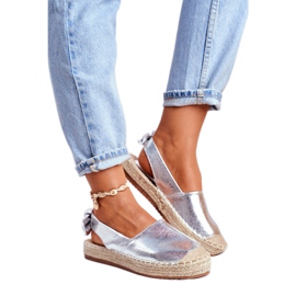 FRJ Damen Silver Contour Espadrilles grau 1