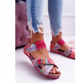 Damen Sandalen Maciejka Rosa 03375 Leder mehrfarbig 2