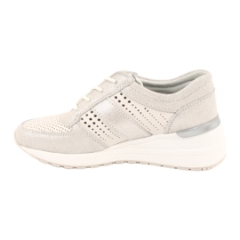 Jezzi Bequeme Sportschuhe am Keilabsatz 20PB08-1641 beige 1