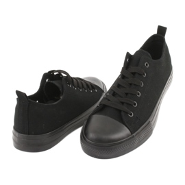 American Club Frauen -Sneaker gebunden LH17/22 Schwarz 3