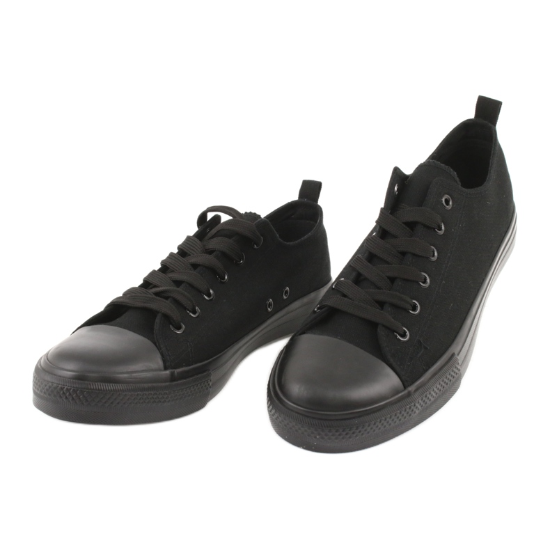 American Club Frauen -Sneaker gebunden LH17/22 Schwarz 2