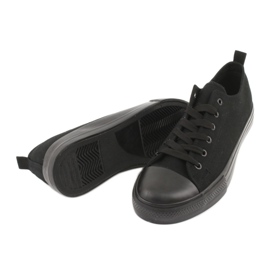 American Club Frauen -Sneaker gebunden LH17/22 Schwarz 4
