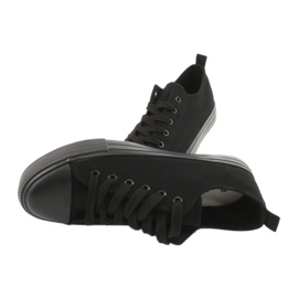 American Club Frauen -Sneaker gebunden LH17/22 Schwarz 5
