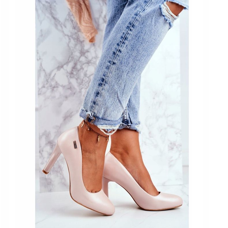 Damenpumps Pearl On a Heel Sergio Leone Puderrosa Campbell 2