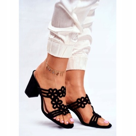 Elegante Damen Hausschuhe On a Bar Sergio Leone Schwarz SK031 1