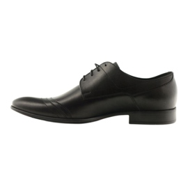Herren Lederhalbschuhe Pilpol 1099 schwarz 3