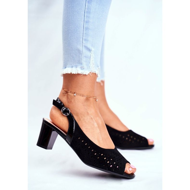 Damen Sandalen mit hohem Absatz Sergio Leone Schwarz SK832 2