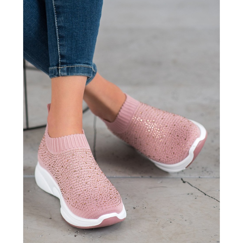 Kayla Sportschuhe mit Kristallen rosa 1