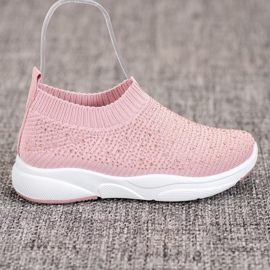 Kayla Sportschuhe mit Kristallen rosa 2