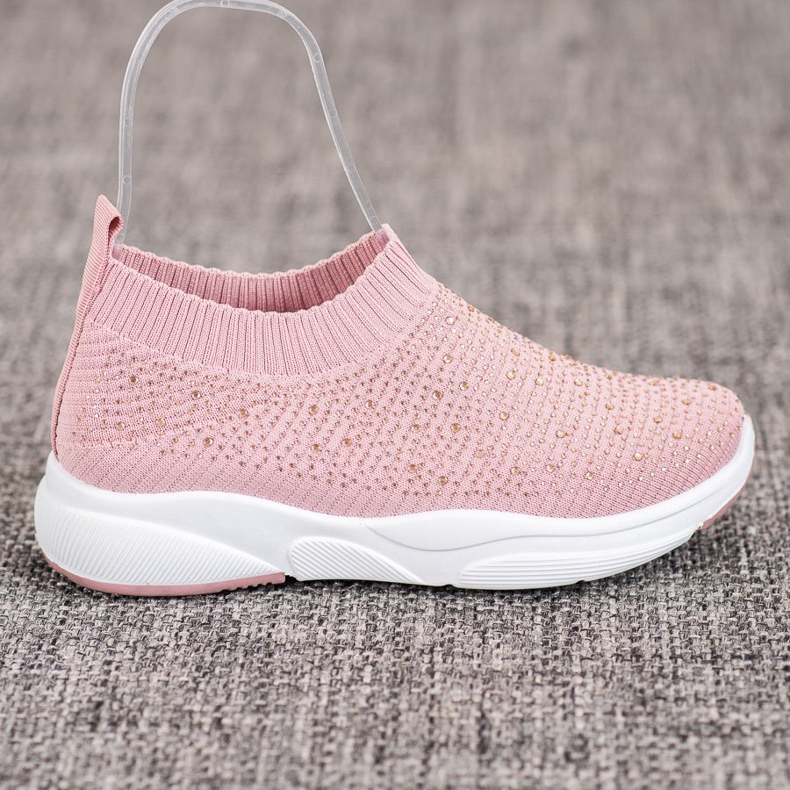 Kayla Sportschuhe mit Kristallen rosa 2