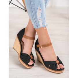 SHELOVET Hochhackige Sandalen schwarz 2