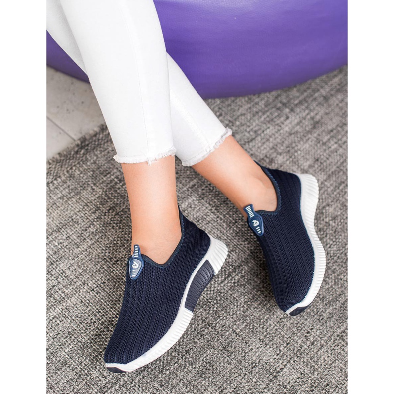 SHELOVET Durchbrochene Sportschuhe blau 1