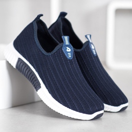 SHELOVET Durchbrochene Sportschuhe blau 2