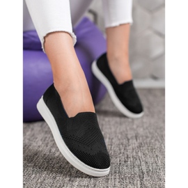 Via Giulia  Slipons auf der Plattform schwarz 1