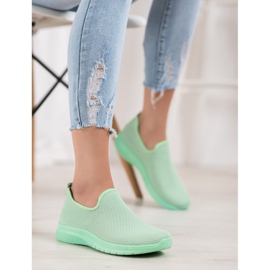 Super Mode Sportschuhe zum Hineinschlüpfen grün 1