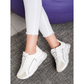 Via Giulia  Sneakers mit Glitzermode weiß 2