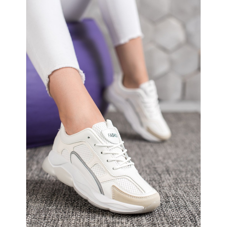 Via Giulia  Sneakers mit Glitzermode weiß 1