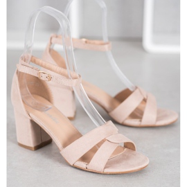 Mannika Sandalen aus Wildleder braun 2