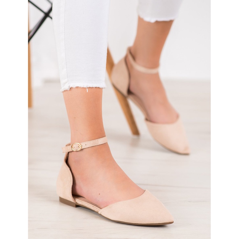 Diamantique Klassische Pumps mit Schnalle braun 1