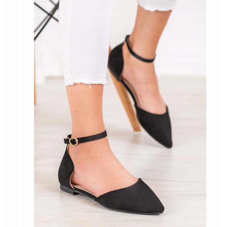 Diamantique Klassische Pumps mit Schnalle schwarz 1