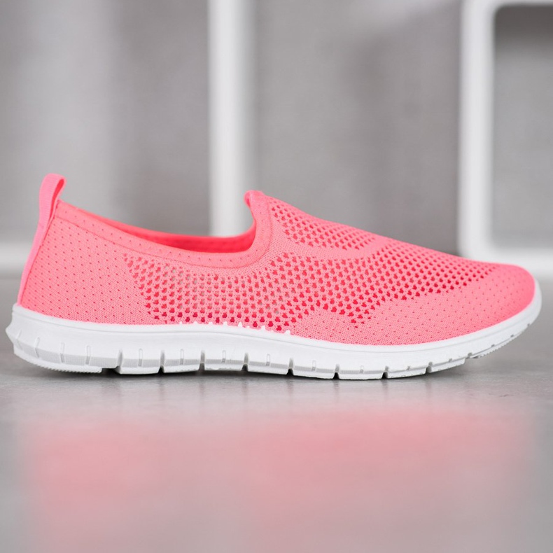 Bona Durchbrochene Slipons rosa 1