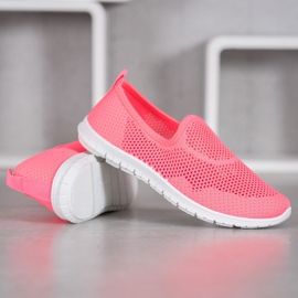 Bona Durchbrochene Slipons rosa 2