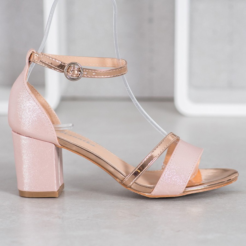 Mannika Elegante Sandalen mit Glitzer gelb 2