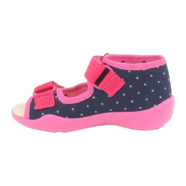 Befado gelbe Kinderschuhe 342P015 navy blau rosa mehrfarbig 1