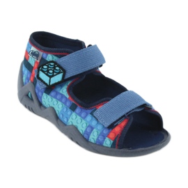 Befado Kinderschuhe 250P094 rot marineblau blau mehrfarbig 1