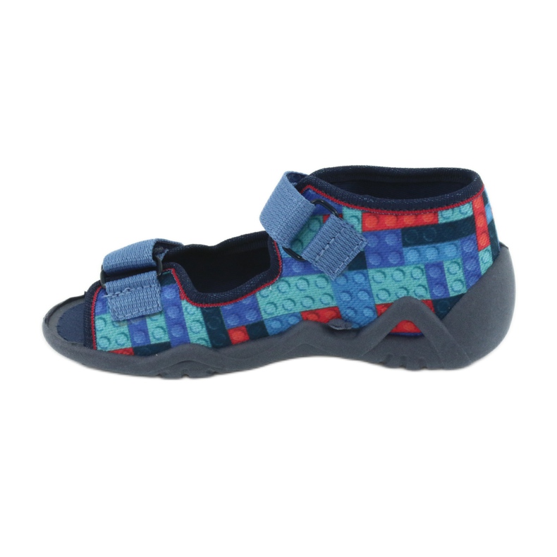 Befado Kinderschuhe 250P094 rot marineblau blau mehrfarbig 2