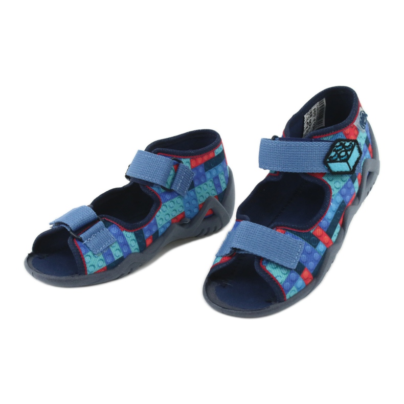 Befado Kinderschuhe 250P094 rot marineblau blau mehrfarbig 3