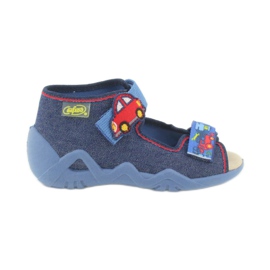 Befado gelbe Kinderschuhe 350P005 marineblau 1