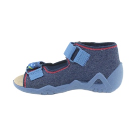 Befado gelbe Kinderschuhe 350P005 navy blau 2