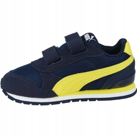Puma St Runner V 2 Kleinkinder Jr 367137-09 marineblau gelb 1