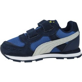 Puma Vista V Kleinkinder Jr 369541-09 weiß marineblau blau 1