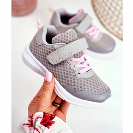 EVE Sport Kinderschuhe mit Klettverschluss Grau Mirabell 2