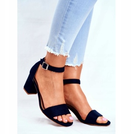 Vinceza Damen Wildleder Sandalen Marineblau Mehr und mehr! navy blau 1