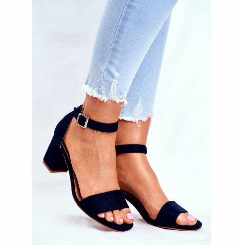 Vinceza Damen Wildleder Sandalen Marineblau Mehr und mehr! navy blau 1