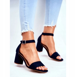 Vinceza Damen Wildleder Sandalen Marineblau Mehr und mehr! navy blau 2