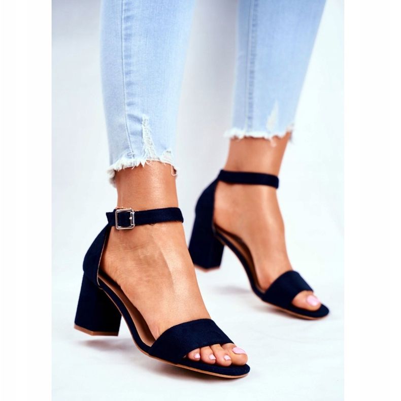 Vinceza Damen Wildleder Sandalen Marineblau Mehr und mehr! navy blau 2