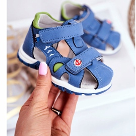 Apawwa Kindersandalen mit Klettverschluss Blau Nubira 2