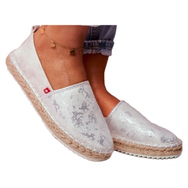Big Star Espadrilles mit großem Stern 274A514 silber- grau 2