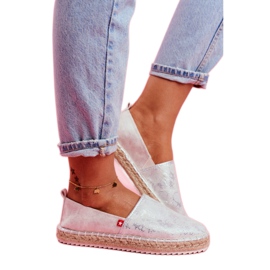 Big Star Espadrilles mit großem Stern 274A514 silber- grau 1