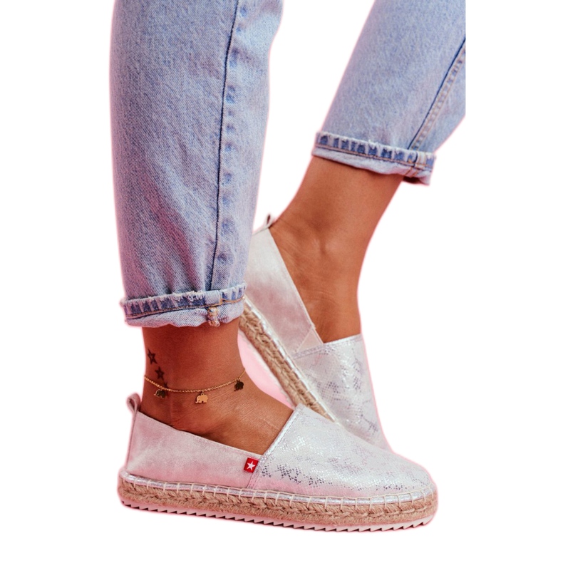 Big Star Espadrilles mit großem Stern 274A514 silber- grau 1