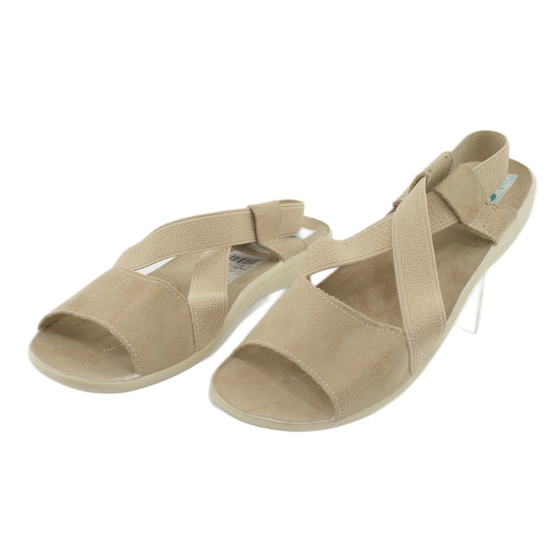 Bequeme Damensandalen Adanex 17495 beige 3