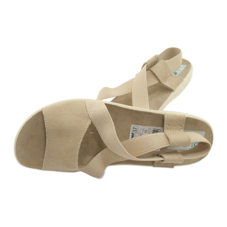 Bequeme Damensandalen Adanex 17495 beige 4