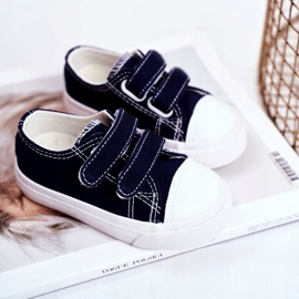 Apawwa Kinder Sneakers Marineblau Fanot mit Klettverschluss 2