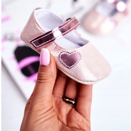 Apawwa Kinder Sneakers Klettverschluss Taufe Rosa Bellawa 2